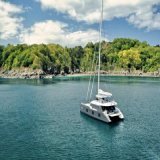 Sail GINETTE, a 2021 Sunreef 70 catamaran in French Polynesia! Length: 22.8m, Guests: 8, Cabins: 4, Crew: yes. Ready to explore French Polynesia? Book your dream vacation now! #YachtCharter #FrenchPolynesia #LuxuryTravel #yachtissimo