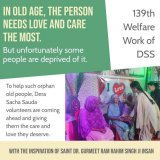 #ElderlyCare In old age the person needs love and care the most. To help such orphan old people, DSS volunteers are coming ahead and giving them care and love for the guidance of #SaintDrMSG  @DSSNewsUpdates  @insan_honey