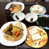 今朝は妻のお煮しめと餅食いました 美味かった #朝ごはん #朝食 #おうちごはん