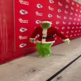 JuJu Smith-Schuster showed up to Arrowhead Stadium as the Grinch who stole the dance competition  (via @NFL)