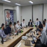 明日はいよいよドラフト会議！ ドラフト当日に向けて朝8時から球団事務所にてスカウト会議を行いました  #ドラフト会議2022 #baystars