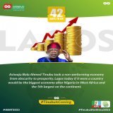 Lagos state grew its revenue from a paltry 600m to 5b a month under the leadership of Asiwaju Bola Ahmed Tinubu. A leader with capacity, competency and outstanding knowledge. I&rsquo;d vote for asiwaju over and over again if given the opportunity.   
