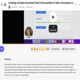 Just realised that Loom offers an AI summary for videos, so instead of the transcript I'll use that on the video pages - even better!