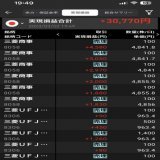 2023.03.02 本日のトレード結果+30770 商社と鉄鋼の上げで今日の目標値達成 自動車の損切り後、日経の動きに嫌な予感がしたので撤収しました 再現性を求めてコツコツ続けてみます 朝1時間だけデイトレ〜 #株式投資 #デイトレード #日本株