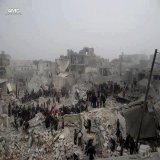 Not a picture of earthquake, but a picture showing Assad's bombing on this day ten years ago, targeting the Jabal Badro neighborhood of Aleppo with a Scud missile. The attack resulted in the deaths of at least 95 people and injured 280.  #WeWillNever