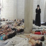 Not the children who died in the earthquake, but rather the result of Assad's chemical attack on Eastern Ghouta. On August 21, 2013, over 1,400 people were suffocated to death, most of whom were children.