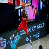 apparently he had a hamstring injury during the bubble too but the pelicans never told us, so this is what an "out of shape" Zion Williamson can give you 23-7-5 in 25 minutes