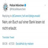 DER Klassiker des #Covid19-Totalitarismus unter dem Regime Merkel und S&ouml;der. Ich werde das nicht vergessen! Niemals!  #NeverForget #NieWieder