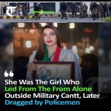 She Was The Girl Who Led From The From Alone Outside Military Cantt Later Dragged by policeman.  #ImranKhanArrested #ISPR  #PakistanUnderSiegev Lanat #PakistanUnderFascism #Lahore #ImranKhan Peshawar Section 144 Punjab #عمران_خان_کی_جان_کو_خطرہ #عمرا