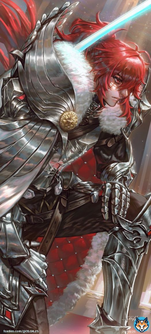 gm diluc practiced a bit with textures and silver  #Diluc #GenshinImpact #Genshin