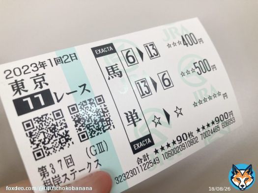 #根岸ステークス  豆馬券の私からしたら  馬単は大勝負  ちょいプラスだけど 的中できて良かった&hellip;  心臓に悪い&hellip;  帰って洗濯します  日曜競馬、皆様お疲れ様でした\u203c\ufe0f︎  #根岸S #レモンポップ #ギルデッドミラー #東京11R