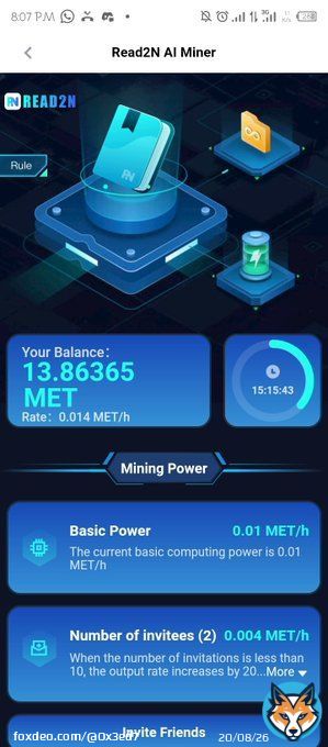 READ2N has only 21M total supply. You know what little token supply means in crypto   It's the first web3 global publishing platform powered by ChatGPT.   BELOW IS HOW TO POSITION YOURSELF AND ACTIVATE YOUR MINING MACHINE   Click this link to