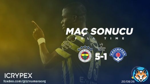 MA&Ccedil; SONUCU | Fenerbah&ccedil;e 5-1 Kasımpaşa #FBvKAS