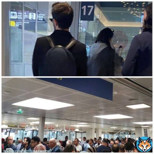 This photo was taken at Orly airport. From Istanbul, only 2 flights fly there without a transfer. Both are economy class. Do Hakan and Hande fly economy? Seriously?  #HanKer  #HandeEr&ccedil;el