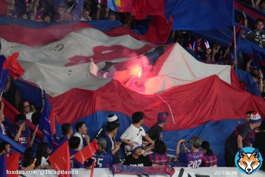 FC東京の花火か発煙筒か、顔がバレないように隠れて腕だけ出してるのが悪質。 #天皇杯
