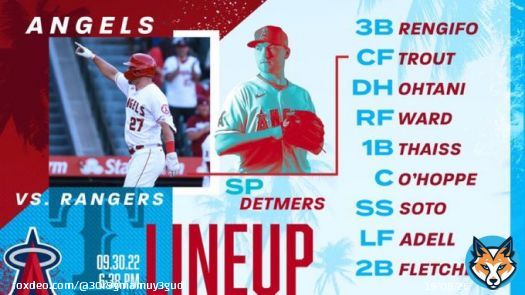 本日の大谷翔平選手は 3番DHで先発出場！  投げた次の日によく打つ大谷選手 【登板日翌日の成績】 打率.323本塁打7本13打点OPS1.098  相手投手はオットー(6勝9敗防御率4.73)  試合開始10時38分  #大谷翔平 #MLB #野球&nbsp; #エンゼルス