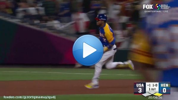 アラエスの2ランホームランで ベネズエラ1点差に！  初回から熱い戦い  アメリカ3-2ベネズエラ