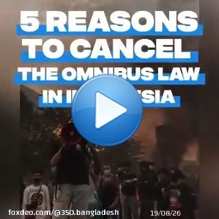 Indonesia&rsquo;s Omnibus Law on Job Creation puts the interests of big businesses ahead of workers, communities and the environment. Call on the Indonesian gov&rsquo;t to repeal this law immediately.  #JegalSampaiBatal #BatalkanOmnibusLaw