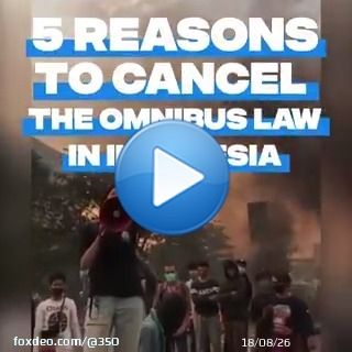 Indonesia&rsquo;s #OmnibusLaw on Job Creation puts the interests of big businesses ahead of workers, communities, and the environment.  Call on the Indonesian government to repeal this law immediately:  #JegalSampaiBatal #BatalkanOmnibusLaw