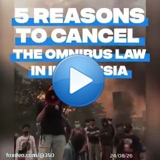 Indonesia&rsquo;s #OmnibusLaw on Job Creation puts the interests of big businesses ahead of workers, communities, and the environment.  Call on the Indonesian government to repeal this law immediately:  #JegalSampaiBatal #BatalkanOmnibusLaw