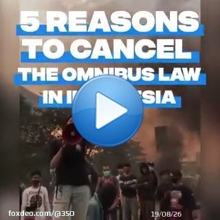 Indonesia&rsquo;s #OmnibusLaw on Job Creation puts the interests of big businesses ahead of workers, communities, and the environment.  Call on the Indonesian government to repeal this law immediately:  #JegalSampaiBatal #BatalkanOmnibusLaw