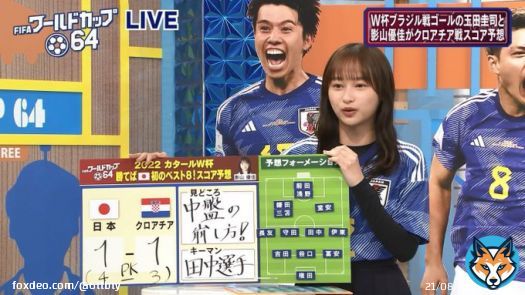 サッカーガチ勢アイドル影山優佳の日本対クロアチア戦の予想