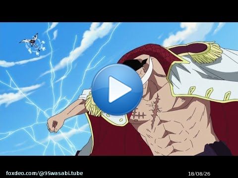 Whitebeard Newgate Destroys Aokiji - One Piece English Sub
