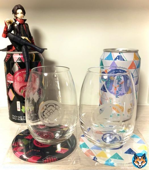 刀剣乱舞8周年おめでとうございます 祝杯に相応しいコラボだけど、早く初期刀全員で撮りたい  #刀剣乱舞八周年