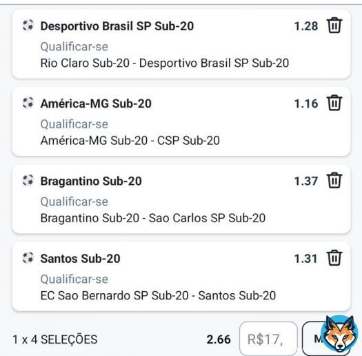 Pra acabar o dia, pq esse assalto no jogo do Vasco e Ibrachina me irritou!   DB qualificar  America MG qualificar  Bragantino qualificar  Santos qualificar  Sao os bons que vi pra hoje, se forem eliminados &eacute; zebra.   Siga sua gestao!
