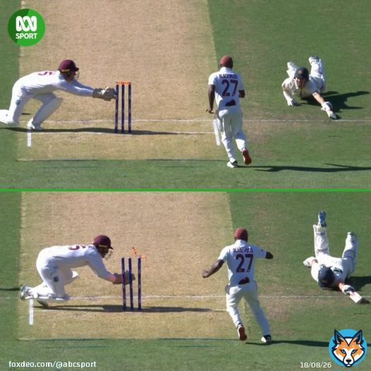 'He's been burnt by Cameron Green!'   'That's the type of dismissal where you rearrange the changeroom.'  Travis Head's innings of 175 runs comes to an end after a miscommunication at the crease.  Is Dirk Nannes right? Was that run out Green's fault?s fault?  : Fox Cricket #AUSvWI