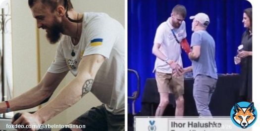 We've entered the Cartoonish Period of our Twilight Zone Dystopia as Jewish comedian Jon Stewart gives neo-Nazi Azov members awards at Disney World at a jingoistic Pentagon Propaganda event.  Gotta love how the Azov dude redacted his Nazi tats...bad optics