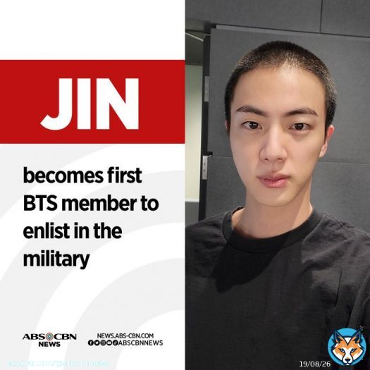 We will miss you, our 'worldwide handsome' Jin!  BTS' eldest member is the first from the group to perform his mandatory military service, a requirement for South Korean male citizens. #SafeFlightOurAstronaut  RELATED STORY: