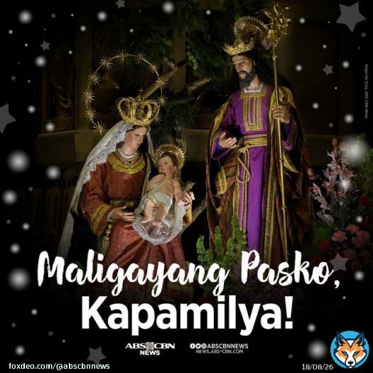 Pasko, Pasko, Pasko na namang muli! Nawa'y manaig ang pagmamahalan sa kabila ng mga problema. Maligayang Pasko, Kapamilya!