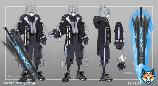 \u231c Reference Sheet \u231f   Hey there! The name's Acryii_ I'm an assassin based in a cyberpunk-themed city. Nice meeting you all (っ\u25d4\u25e1\u25d4)っ  &diams;️︎ Twitch:  \u2662 Art-Tag - #Acryillust  Design: @AZIMI_NNN  「 #Vtuber #ENVtuber #VTuber #VTuberUprising 」