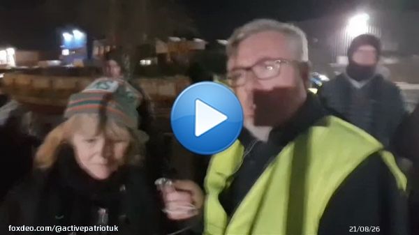 Courage starts by STANDING UP   Brave Irish mother and grandmother speaks out during tonight's protest against the ILLEGAL INVASION of fighting age men in COOKSTOWN Ireland  Full video here