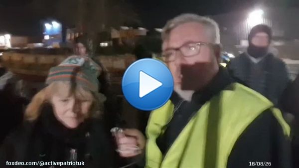 Courage starts by STANDING UP   Brave Irish mother and grandmother speaks out during tonight's protest against the ILLEGAL INVASION of fighting age men in COOKSTOWN Ireland  Full video here