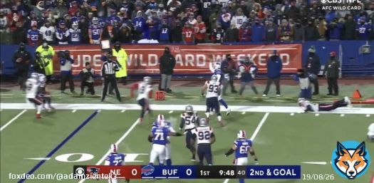 Josh Allen is really good at throwing ridiculous touchdowns against the Patriots #BillsMafia