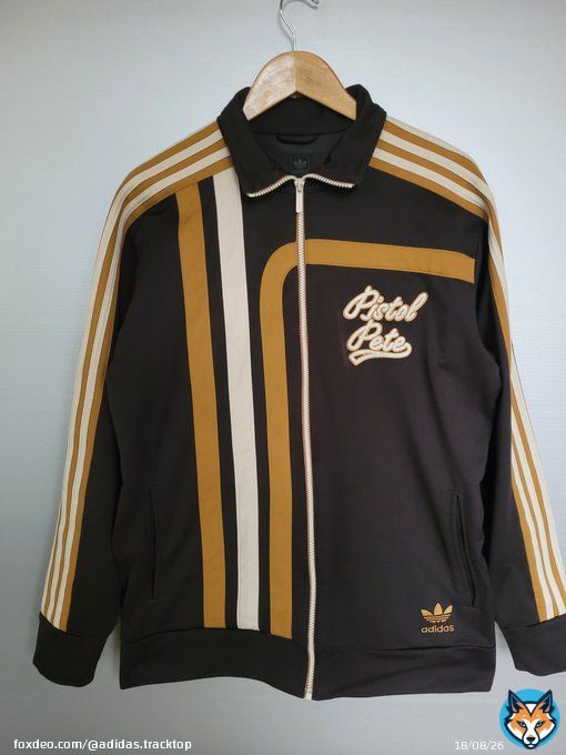 Adidas Pistol Pete (Pete Maravich) track top. New in my collection.  #adidas #adidasoriginals #3stripes #basketball #pistolpete #maravich #UtahJazz #BostonCeltics #adidascollector @adiFamily_ @Dadidassler #NBA #trefoil #adidasboy @utahjazz @celtics