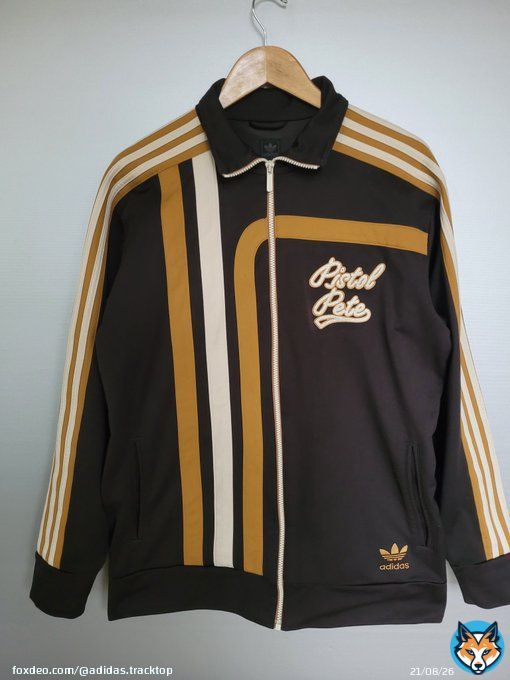 Adidas Pistol Pete (Pete Maravich) track top. New in my collection.  #adidas #adidasoriginals #3stripes #basketball #pistolpete #maravich #UtahJazz #BostonCeltics #adidascollector @adiFamily_ @Dadidassler #NBA #trefoil #adidasboy @utahjazz @celtics