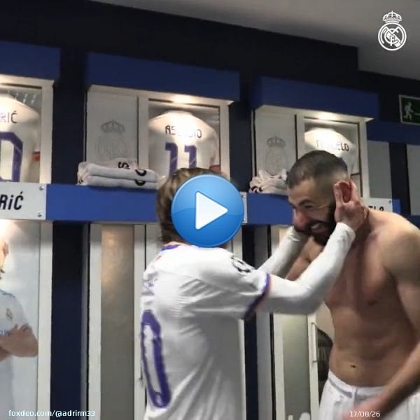 Inolvidable esta celebraci&oacute;n de Luka Modric tras remontar al PSG.