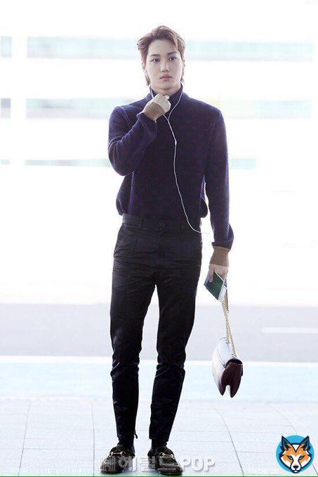 Jongin&rsquo;s airport fashion in Gucci  nailed every look   #GQBestDressed_KAI   #WeareoneEXO  #ObsessedWithKai  #OBSESSEDwithEXO  #obsession  #EXO  #EXODEUX  @weareoneEXO