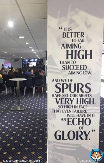 Tottenham glorifying failure You cannot make this up #Spursy #THFC