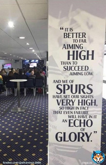 Tottenham glorifying failure You cannot make this up #Spursy #THFC
