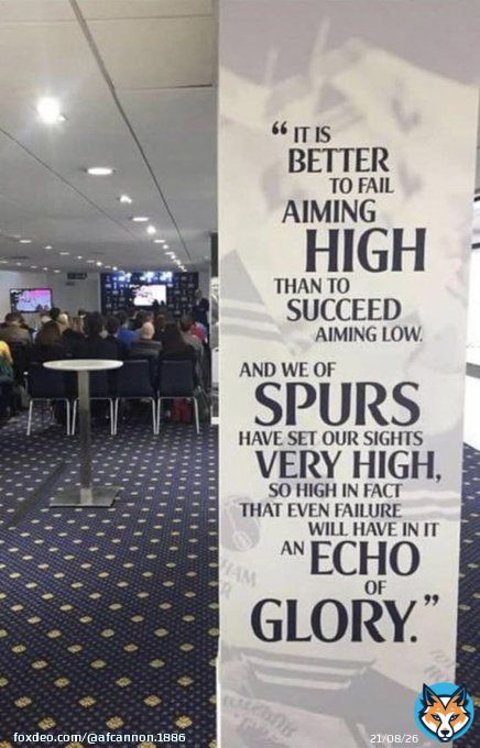 Tottenham glorifying failure You cannot make this up #Spursy #THFC