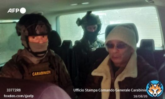 #UPDATE Italian anti-mafia police caught Sicilian godfather Matteo Messina Denaro on Monday at a health facility in Palermo where he had gone for therapeutic treatment, they said, ending a 30-year manhunt for the country's most wanted fugitive