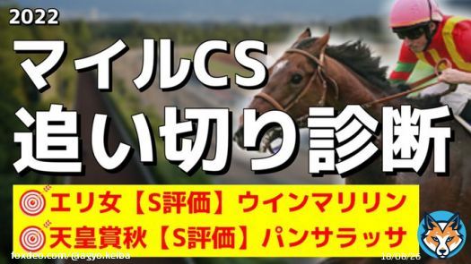 「#マイルCS の追い切り診断」を投稿しました フォローRTいいねしたら無料で読めます！  スプリンターS ジャンダルム(調教S評価) 天皇賞秋 パンサラッサ(調教S評価) エリザベス女王杯 ウインマリリン(調教S評価)  まさに絶好調の調教S評価をご確認ください！