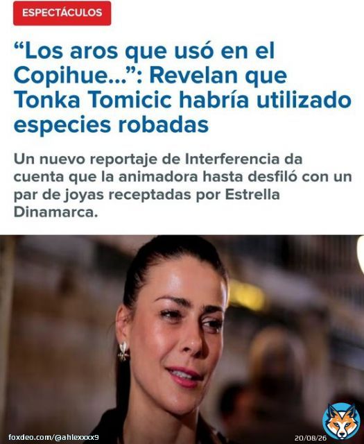 Feliz de la vida se encuentra TONKA TOMICIC despu&eacute;s de encontrarse con MAXIMILIANO LUKSIC y este asegurarle que seguir&aacute; en CANAL13 y tendr&aacute; programas sin ning&uacute;n perjuicio. Todo en medio de una nueva pol&eacute;mica por el uso de JOYAS ROBADAS q TONKA us&oacute; y posee tiempo atr&aacute;s.
