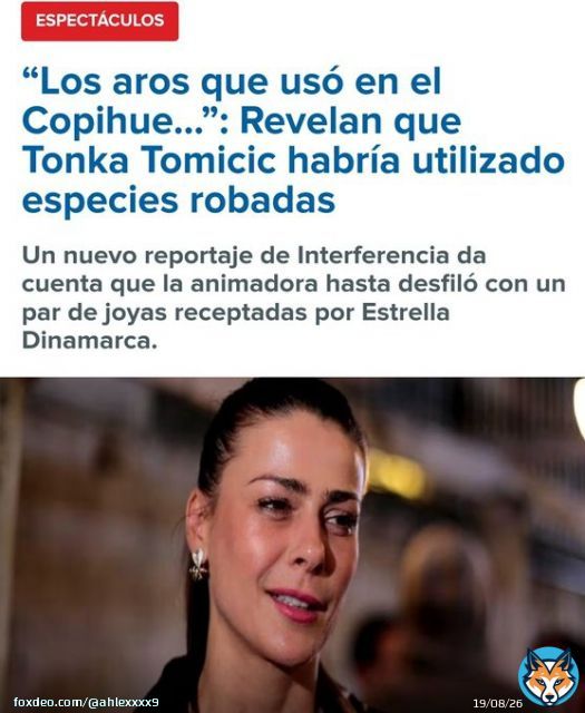 Feliz de la vida se encuentra TONKA TOMICIC despu&eacute;s de encontrarse con MAXIMILIANO LUKSIC y este asegurarle que seguir&aacute; en CANAL13 y tendr&aacute; programas sin ning&uacute;n perjuicio. Todo en medio de una nueva pol&eacute;mica por el uso de JOYAS ROBADAS q TONKA us&oacute; y posee tiempo atr&aacute;s.