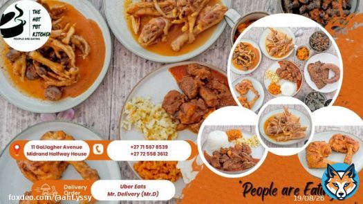 When you get time, come eat at our restaurant located at 11 Gallagher Avenue, Midrand Halfway house  We do deliveries through Uber Eats and Mr D.  Place your order. 071 567 8539 /072 558 3612  #YoungFamousAndAfrican Bonang Queen B Khanyi 2baba Zari Diamond Nadia Sundowns Wydad