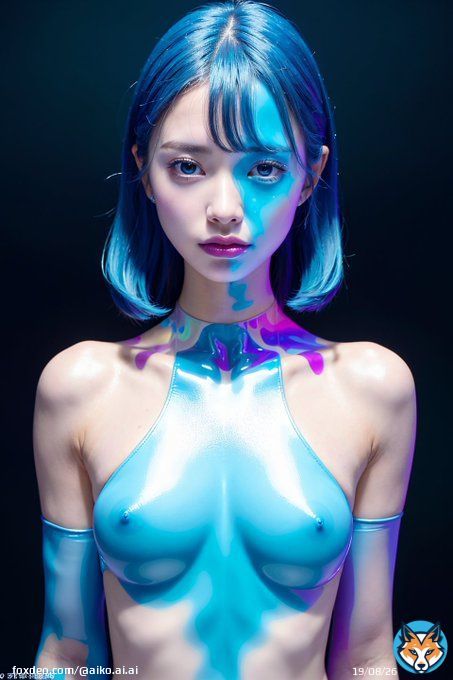 blue #AIart #Chilled_re_generic #ChilloutMix #stablediffusion #AIArtwork #aiphotography #AIgravure #AIグラビア